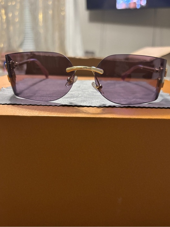 Inspired Accessories - MIU MIU Purple Rimless Sunglasses